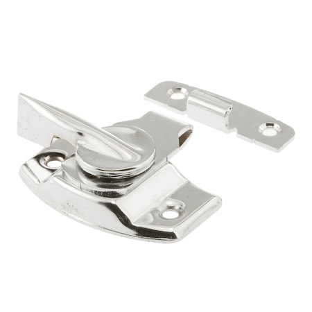Prime-Line 1-3/4 in. Chrome-Plated Stamped Steel Double Hung Sash Lock with Draw F 2526